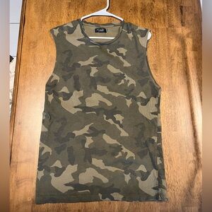 Camo Zara Men's Sleeveless Shirt / Tank Top Size S
